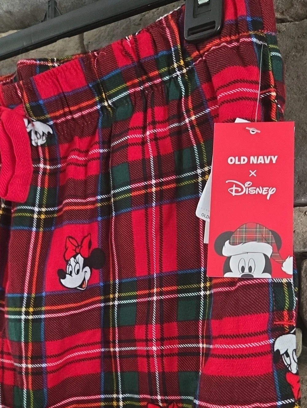 Minnie & Mickey Mouse Plaid Pajama Pants
